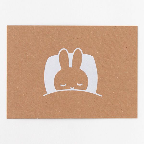 ミッフィー miffy ポストカード（sleep） GREEN FLASH