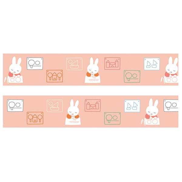 ミッフィー miffy クリアマスキングテープ（draw） GREEN FLASH