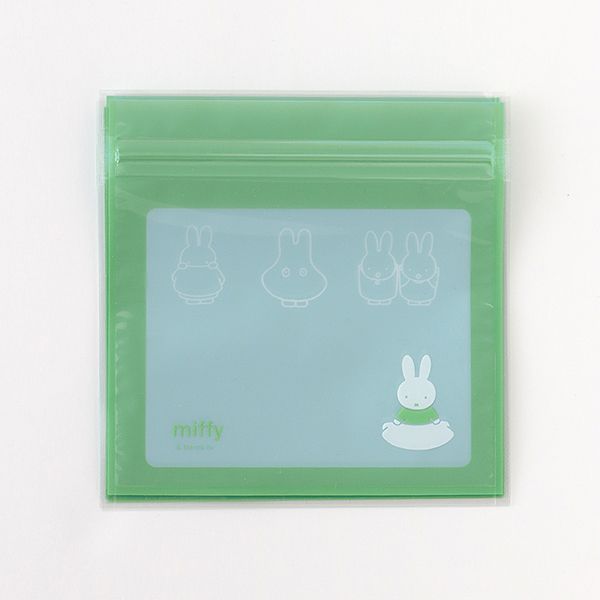 ミッフィー miffy ジッパーバッグ（obake） GREEN FLASH