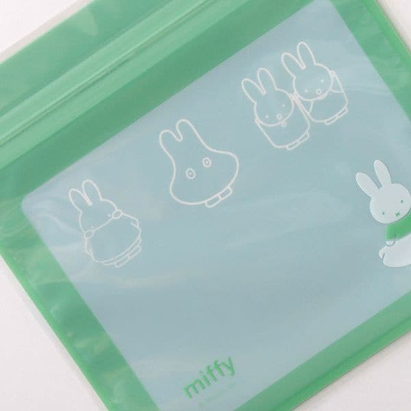 ミッフィー miffy ジッパーバッグ（obake） GREEN FLASH