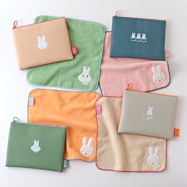 ミッフィー miffy タオルハンカチ(beige) GREEN FLASH