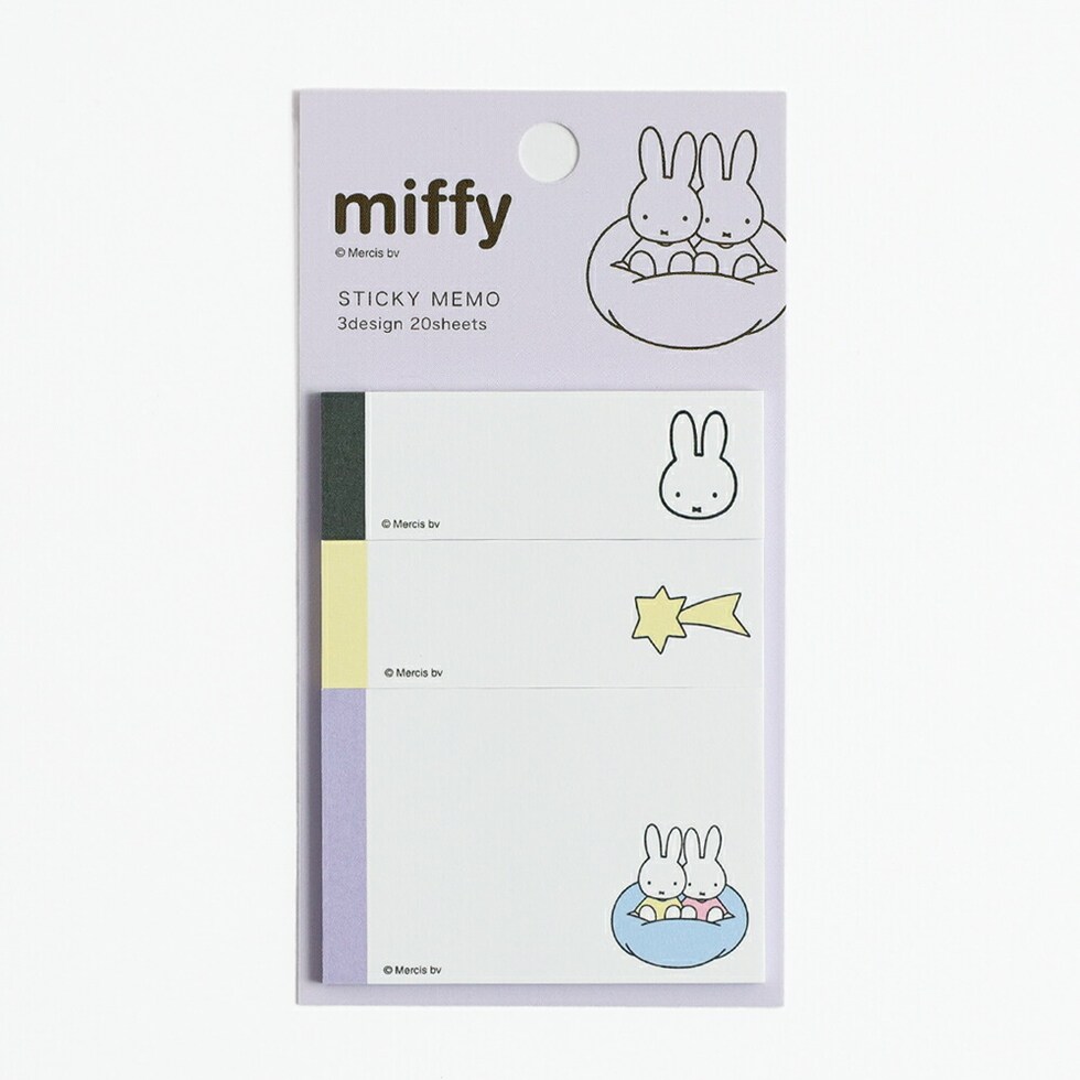 ミッフィー miffy スティッキーメモ（パーフル） 付箋 文具 日本製