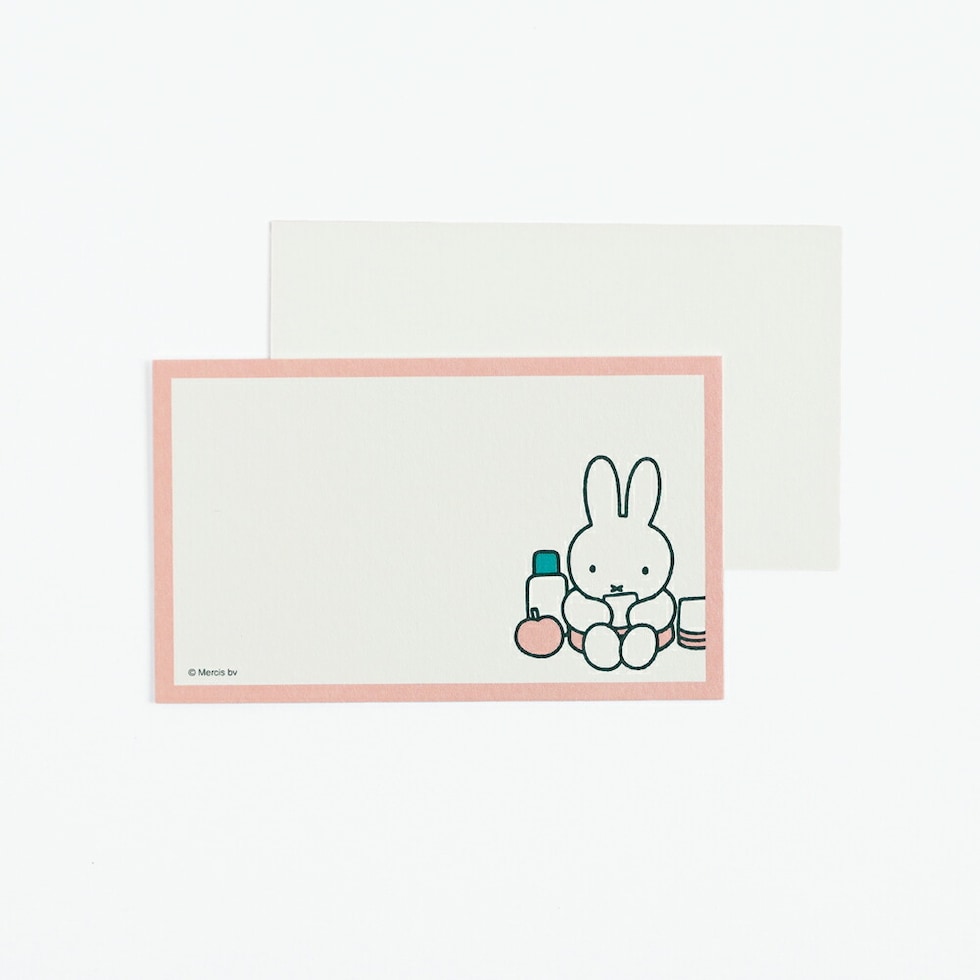 ミッフィー miffy ミニカードセット（ピンク） レターセット 文具 日本製