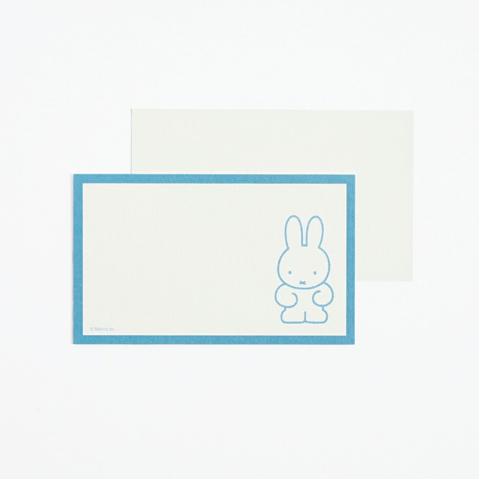 ミッフィー miffy ミニカードセット（ブルー） レターセット 文具 日本製