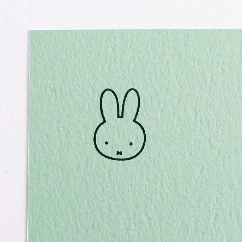 ミッフィー miffy ポストカード（green） ハガキ 文具 日本製