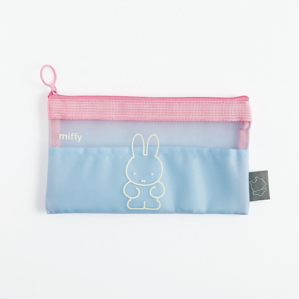 ミッフィー miffy メッシュペンポーチ（blue） 筆箱 文具