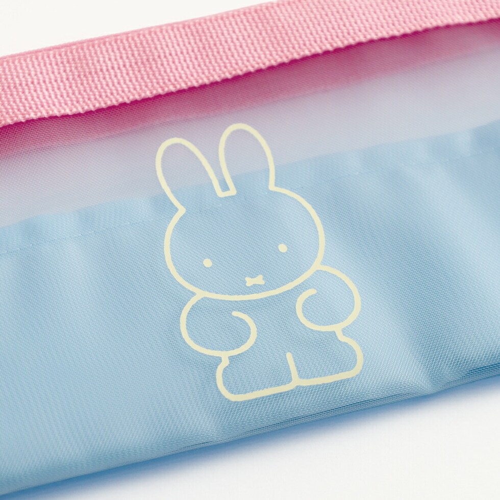 ミッフィー miffy メッシュペンポーチ（blue） 筆箱 文具