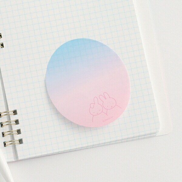 ミッフィー やさしく透けるふせん（miffy&dan） 文具 日本製 ブルー/ピンク