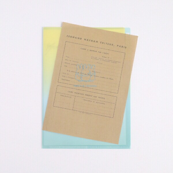 ミッフィー A5ポケットクリアファイル（miffy&friends） 文具 日本製 イエロー/ブルー