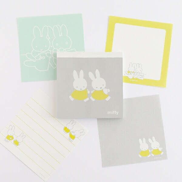 ミッフィー miffy メモパッド・スクエア(friend) 文具 日本製