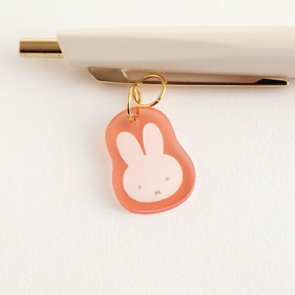 ミッフィー miffy チャーム付ボールペン(beige) 文具 日本製