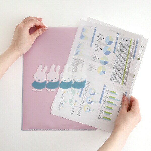 ミッフィー miffy A4ポケットクリアファイル(fun) 文具 日本製