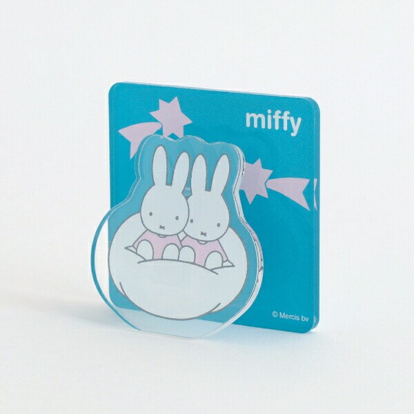 ミッフィー miffy メモクリップスタンド(blue) 文具 日本製