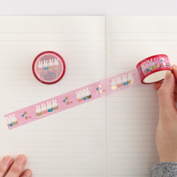 ミッフィー miffy 金箔クリアマスキングテープ(fun) 文具