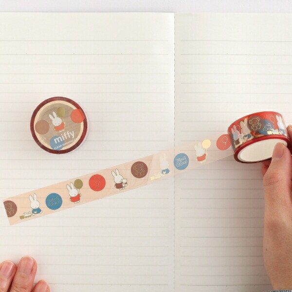 ミッフィー miffy 金箔クリアマスキングテープ(toy) 文具