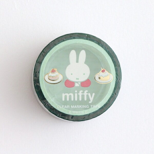 ミッフィー miffy 金箔クリアマスキングテープ(sweets) 文具