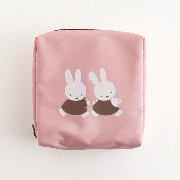 ミッフィー miffy スクエアポーチ(pink)