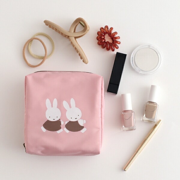 ミッフィー miffy スクエアポーチ(pink)