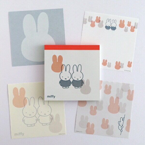 ミッフィー miffy メモパッド・スクエア (friend) 文具 日本製