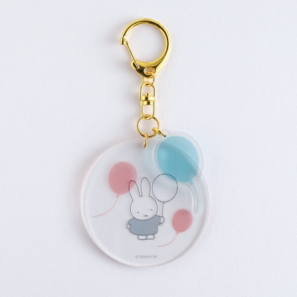 ミッフィー miffy ツインキーホルダー (balloon) 日本製