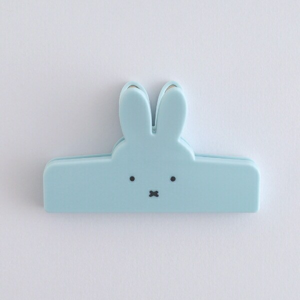 ミッフィー miffy フェイスクリップ ブルー 文具