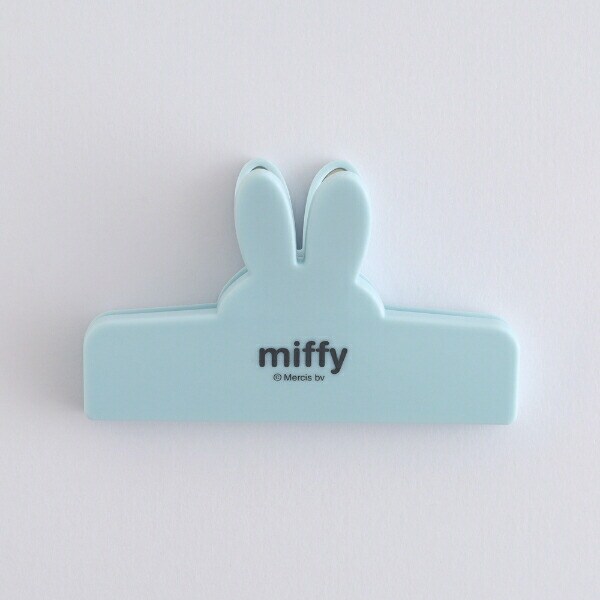 ミッフィー miffy フェイスクリップ ブルー 文具