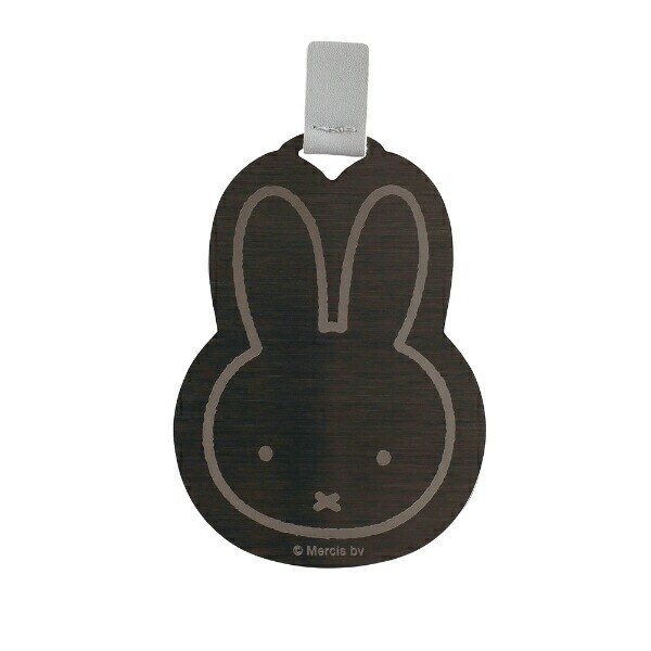 ミッフィー miffy ケース付き薄型ミラー グレー