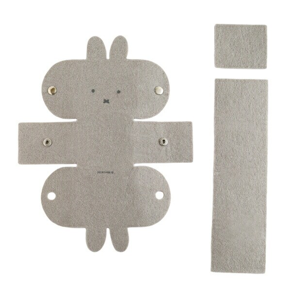 ミッフィー miffy フェルトペンスタンド グレー 文具