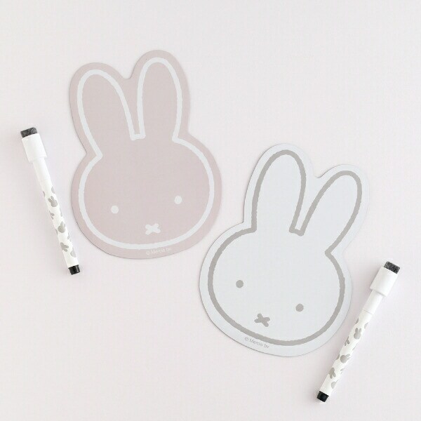 ミッフィー miffy ペン付きマグネットシート ホワイト