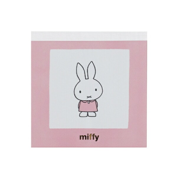 ミッフィー miffy メモパッド・スクエア ピンク 文具 日本製