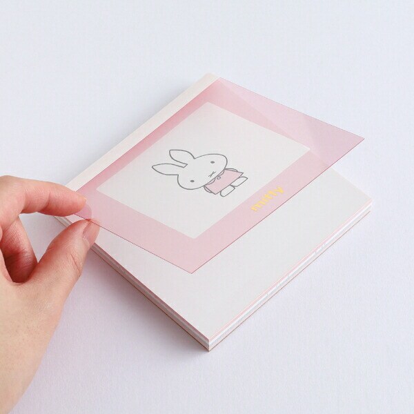 ミッフィー miffy メモパッド・スクエア ピンク 文具 日本製