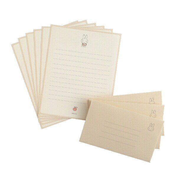 ミッフィー miffy レターセット ベージュ 文具 日本製