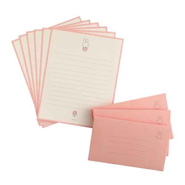 ミッフィー miffy レターセット ピンク 文具 日本製