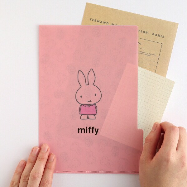 ミッフィー miffy A5ポケットファイル ピンク 文具 日本製