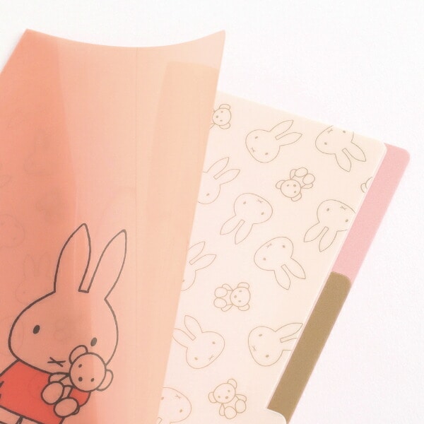 ミッフィー miffy A5ポケットファイル コーラル 文具 日本製