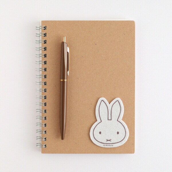 ミッフィー miffy フェルトステッカー ベージュ 文具