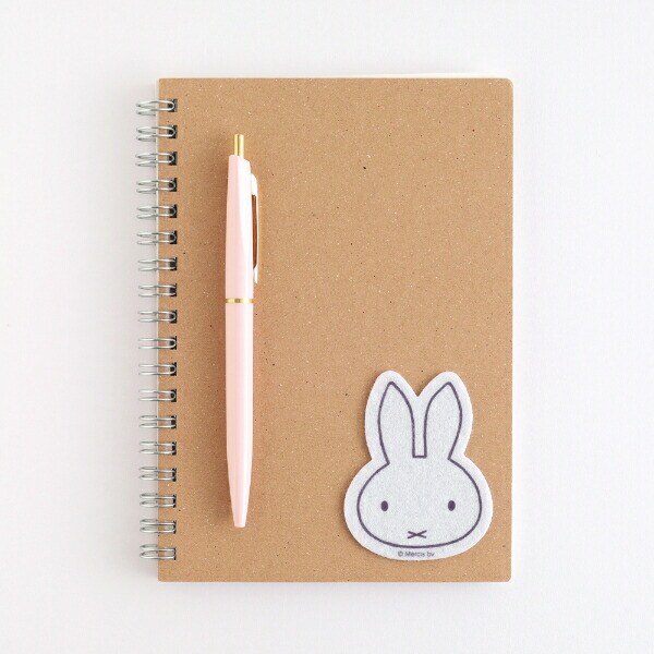 ミッフィー miffy フェルトステッカー グレー 文具