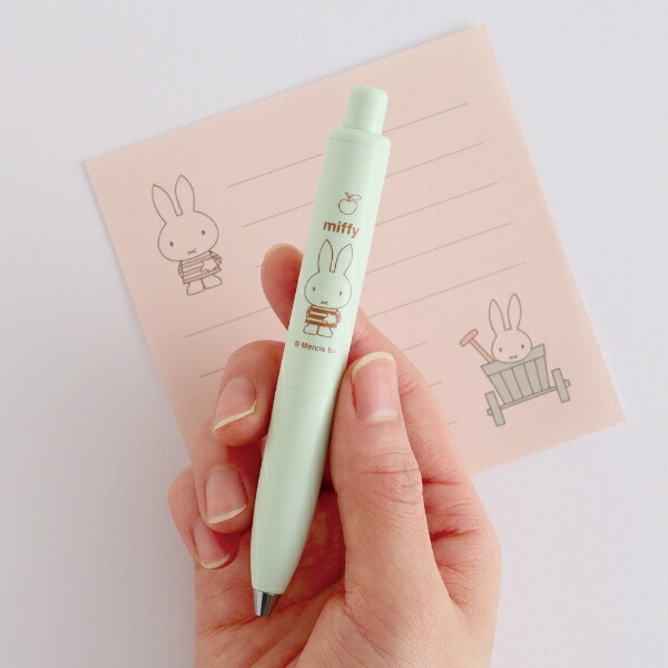 ミッフィー miffy ユニボールワンP グリーン ボールペン 文具 日本製