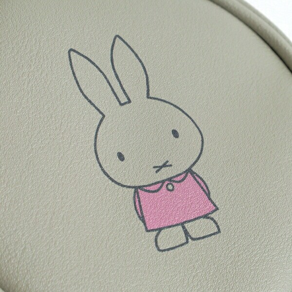 ミッフィー miffy 丸型ポーチ グレー