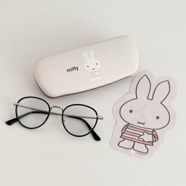 ミッフィー miffy メガネケース＆クロスセット ベージュ