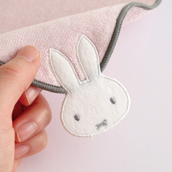 ミッフィー miffy タオルハンカチ ピンク