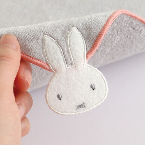 ミッフィー miffy タオルハンカチ グレー