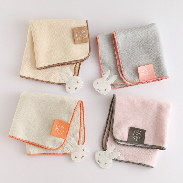 ミッフィー miffy タオルハンカチ グレー