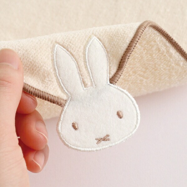 ミッフィー miffy タオルハンカチ コーラル