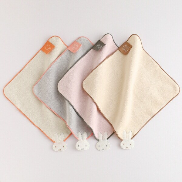 ミッフィー miffy タオルハンカチ コーラル