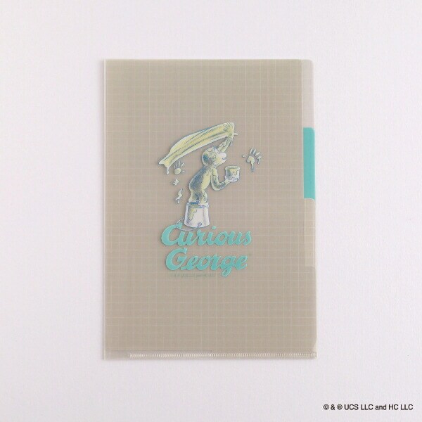 おさるのジョージ A5ポケットファイル（paint） 文具 日本製