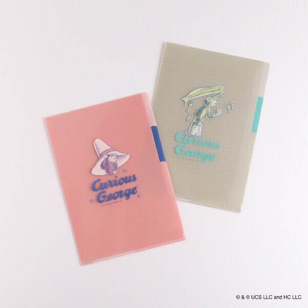 おさるのジョージ A5ポケットファイル（paint） 文具 日本製