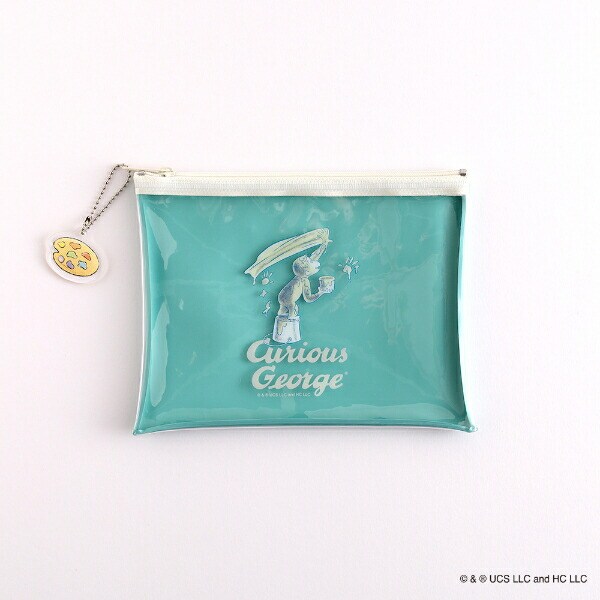 おさるのジョージ PVCポーチ（paint） 文具 日本製