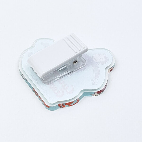 おさるのジョージ アクリルクリップ (ブルー) 文具 日本製