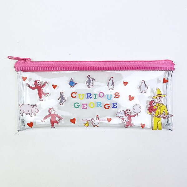 おさるのジョージ PVCペンポーチ (アニマル) 文具 日本製